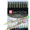 Fiberspetspenna Pigma Micron 05 9 färger