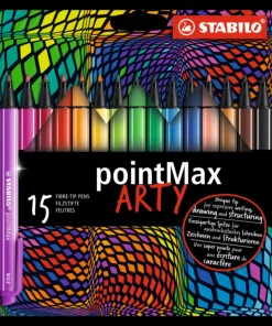 Fiberspetspenna Stabilo Pointmax Arty 15 färger
