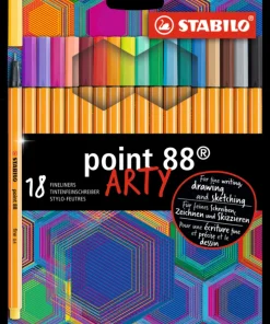 Fiberspetspenna Stabilo Point 88 Arty 18 färger