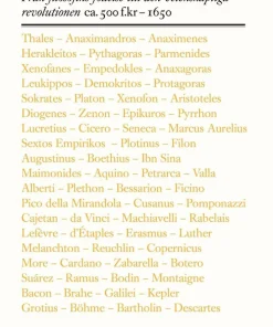 Filosoferna : från filosofins födelse till den vetenskapliga revolutionen ca. 500 f.kr-1650