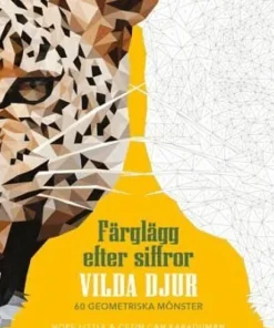 Färglägg efter siffror. Vilda djur
