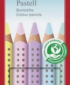 Färgpenna Faber-Castell Jumbo Grip Pastell 5 färger