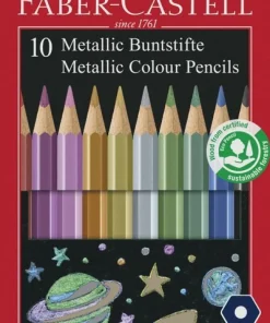 Färgpenna Faber-Castell Metallic 10 färger