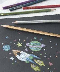 Färgpenna Faber-Castell Metallic 10 färger