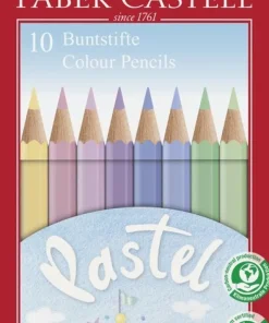 Färgpenna Faber-Castell Pastell 10 färger
