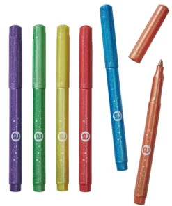 Glitterpenna 6 färger