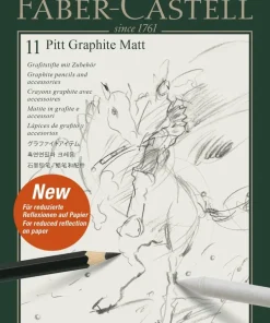 Grafitpenna Pitt Graphite Matt 11 delar i metalletui