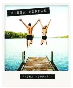 Gratulationskort med kuvert - Vissa hoppas andra hoppar