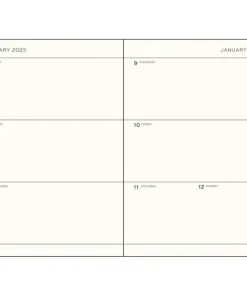 Kalender 2025 A5 Vecka/Uppslag soft Apricot