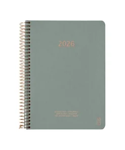Kalender 2026 A5 Vecka/Uppslag Aloe Vera