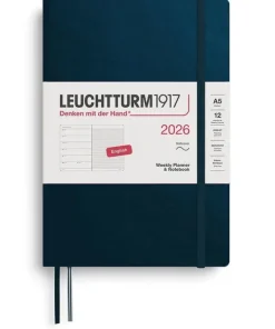Kalender 2026 A5 Weekly Planner & Notebook Soft Deep Sea