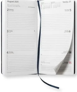 Kalender 2025 Akademialmanackan marinblå