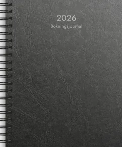 Kalender 2026 Bokningsjournalen svart kartong