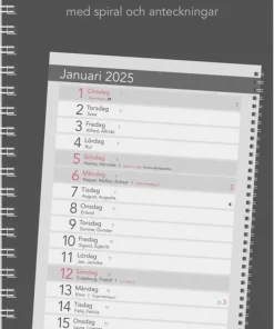 Kalender 2025 Bordskalender Elegant spiral