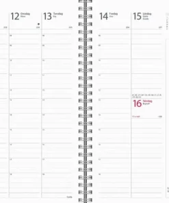 Kalender 2026 Business Textile svart