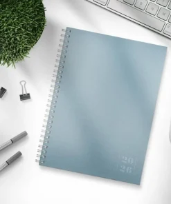 Kalender 2026 Business Textile blå