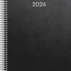 Kalender 2026 Business VIP svart konstläder