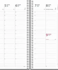 Kalender 2026 Business VIP svart konstläder