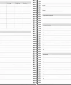 Kalender 2026 Business VIP svart konstläder