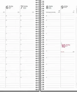 Kalender 2025 Business VIP svart konstläder