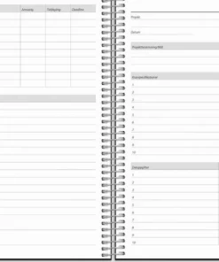 Kalender 2025 Business VIP svart konstläder