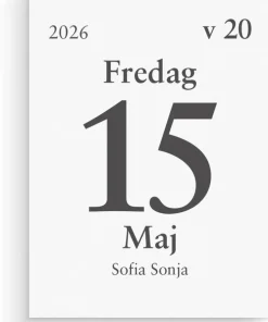 Kalender 2026 Dagblock 75x107 mm