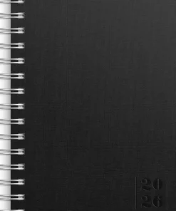 Kalender 2026 Dagbok Textile svart