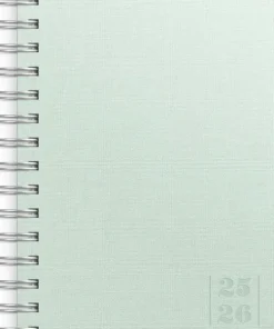 Kalender 2025-2026 Dagbok Textile grön