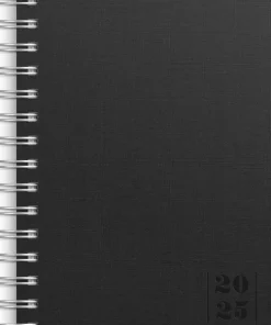 Kalender 2025 Dagbok Textile svart