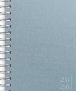 Kalender 2026 Dagbok Textile blå