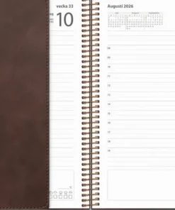 Kalender 2026 Dagbok Twist brun