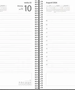 Kalender 2026 Dagbok Twist svart
