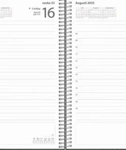 Kalender 2025 Dagbok Twist svart