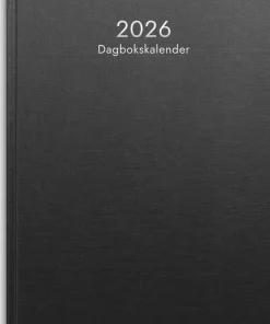 Kalender 2026 Dagbokskalender svart