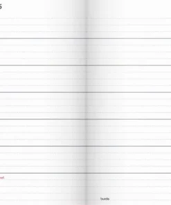 Kalender 2025 Fickagenda rött konstläder