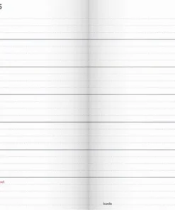 Kalender 2025 Fickagenda svart konstläder