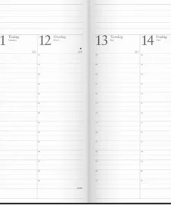 Kalender 2026 Företagarkalendern svart konstläder