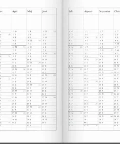 Kalender 2026 Företagarkalendern svart konstläder