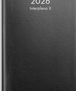 Kalender 2026 Interplano II svart plast