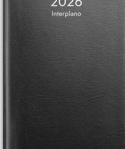 Kalender 2026 Interplano svart plast
