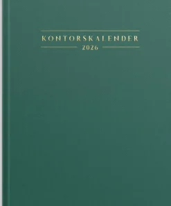 Kalender 2026 Kontorskalender grön