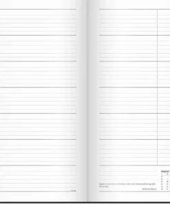Kalender 2026 Kontorskalender svart konstläder