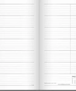 Kalender 2025 Kontorskalender svart konstläder