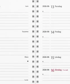 Kalender 2026 Leader refill