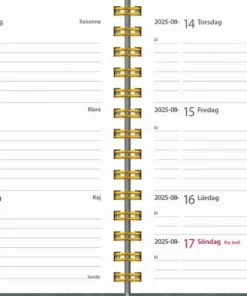 Kalender 2025 Leader Twist grön