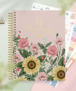 Kalender 2025 Life Organizer Blommor