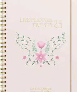 Kalender 2025 Life Planner Pink horisontell