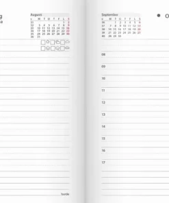 Kalender 2026 Lilla Agendan svart konstläder