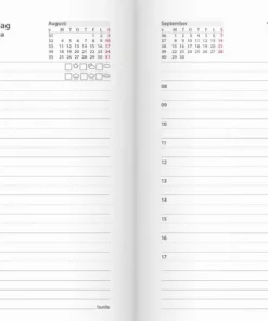 Kalender 2025 Lilla Agendan svart konstläder