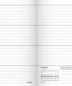Kalender 2026 Lilla Fickdagboken svart plast